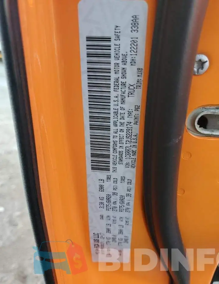 1C6RR7LT2JS229174 Photo# 12