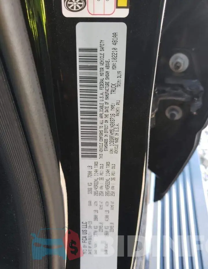 1C6SRFHM5LN203716 Photo# 12