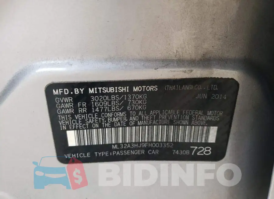 ML32A3HJ9FH003352 Photo# 12