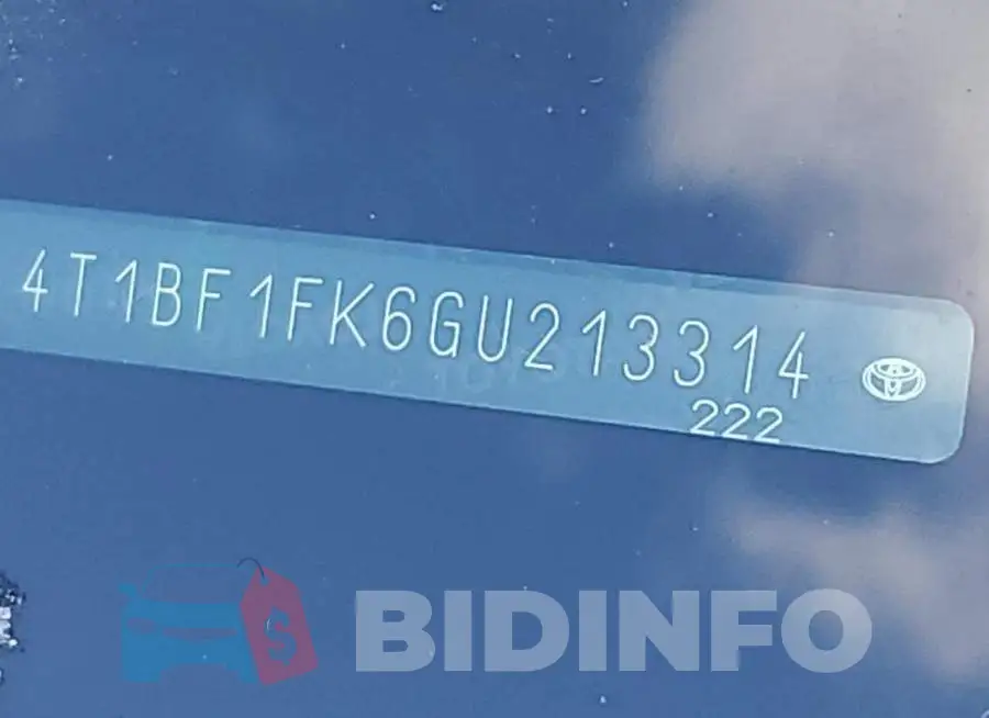 4T1BF1FK6GU213314 Photo# 13