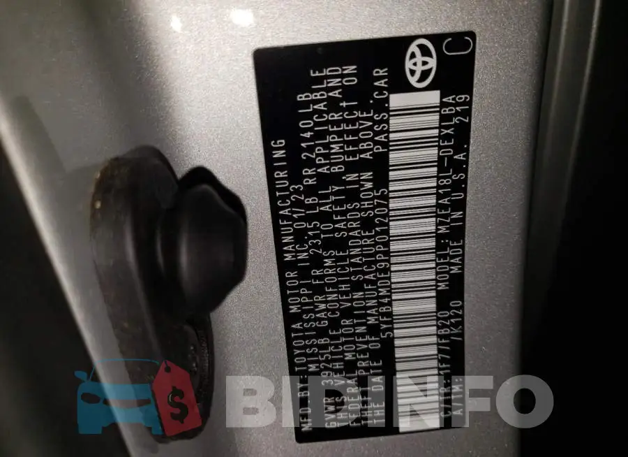 5YFB4MDE9PP012075 Photo# 12