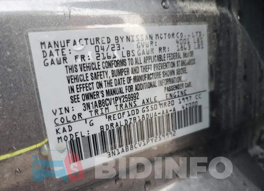 3N1AB8CV1PY259992 Photo# 13