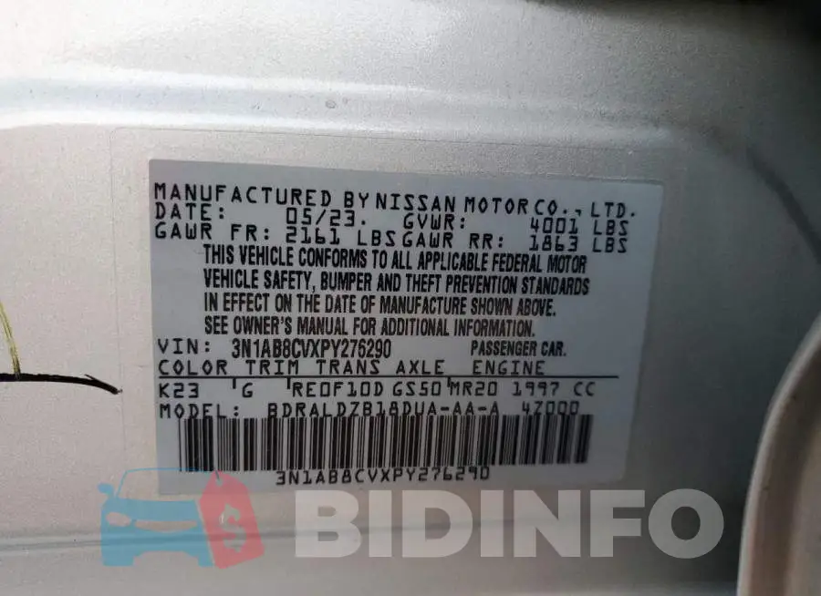 3N1AB8CVXPY276290 Photo# 12