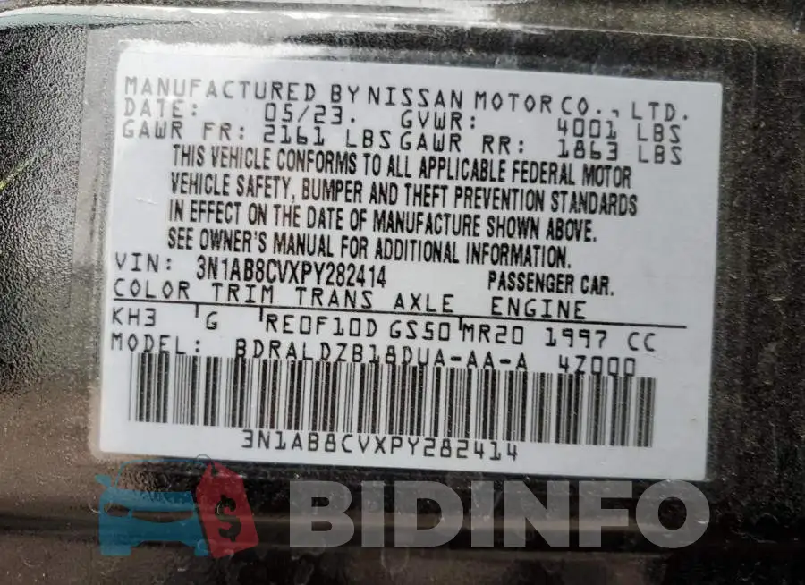 3N1AB8CVXPY282414 Photo# 12