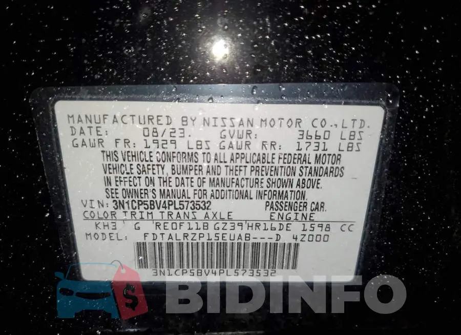 3N1CP5BV4PL573532 Photo# 13