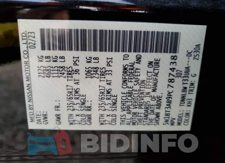 5N1BT3AB9PC787438 Photo# 12