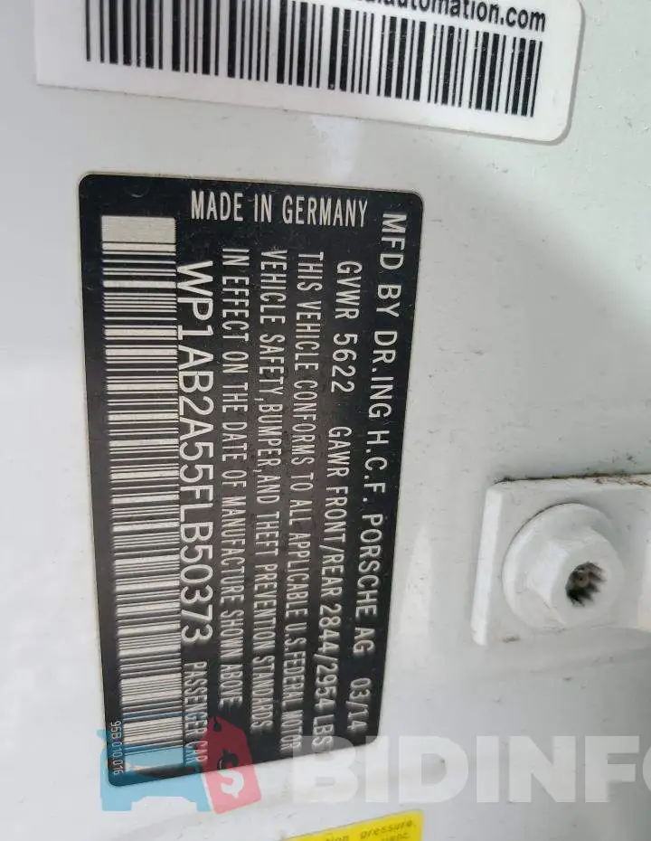 WP1AB2A55FLB50373 Photo# 13
