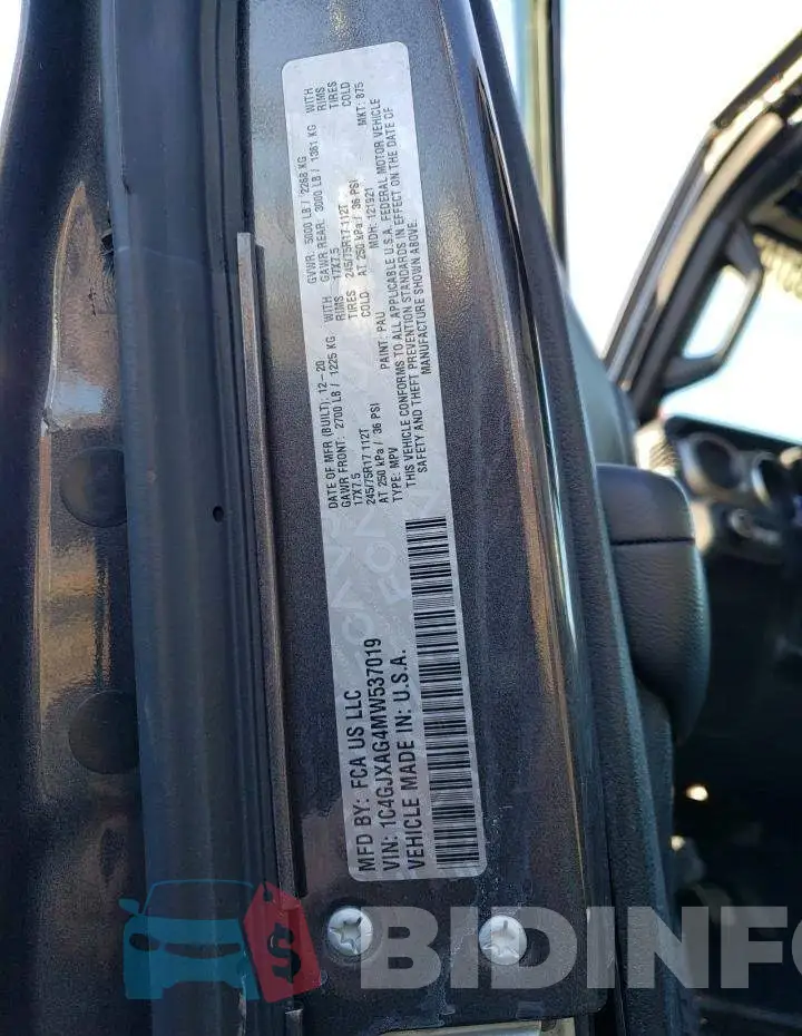 1C4GJXAG4MW537019 Photo# 13