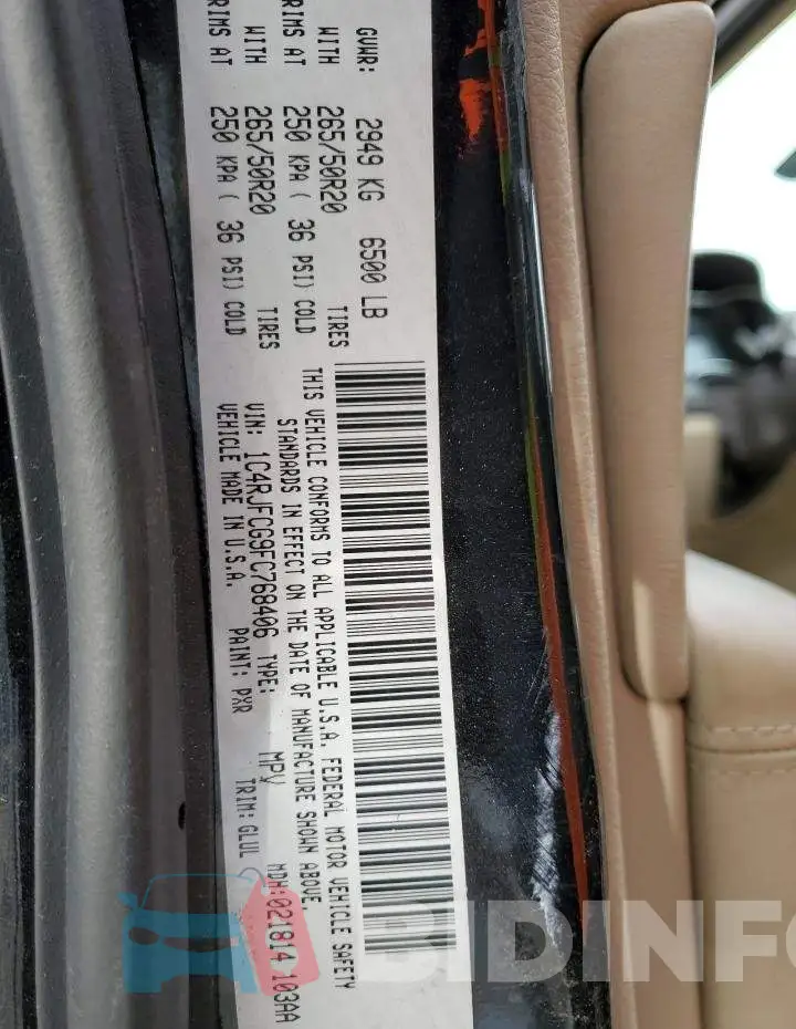 1C4RJFCG9FC768406 Photo# 13