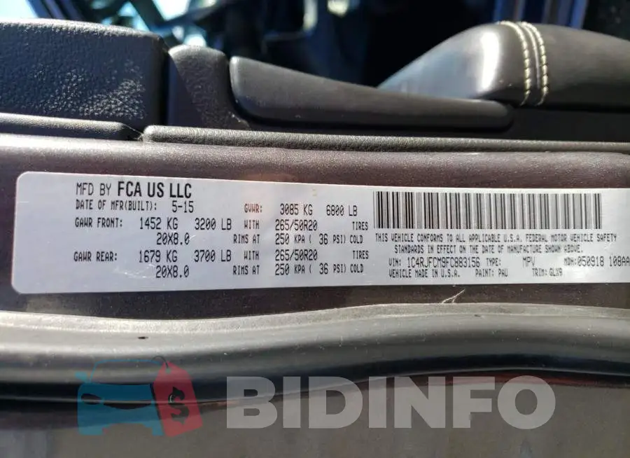 1C4RJFCM9FC883156 Photo# 12