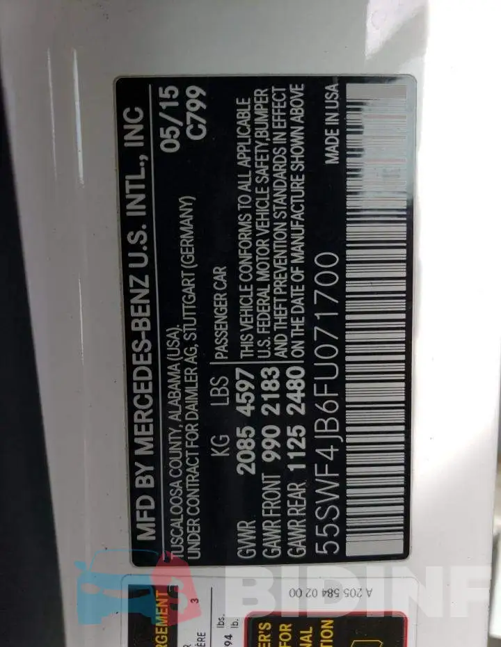 55SWF4JB6FU071700 Photo# 12