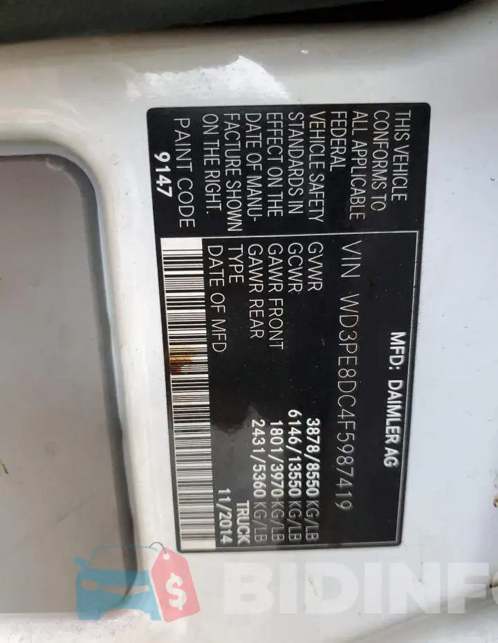WD3PE8DC4F5987419 Photo# 13