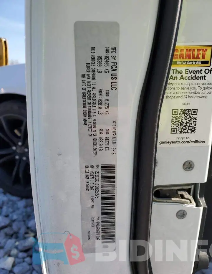 2C3CDXCT1GH228275 Photo# 12