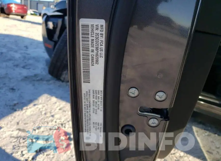 2C3CDZC98PH620962 Photo# 13