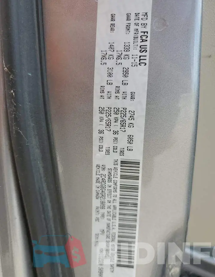 2C4RDGBG4GR218098 Photo# 13