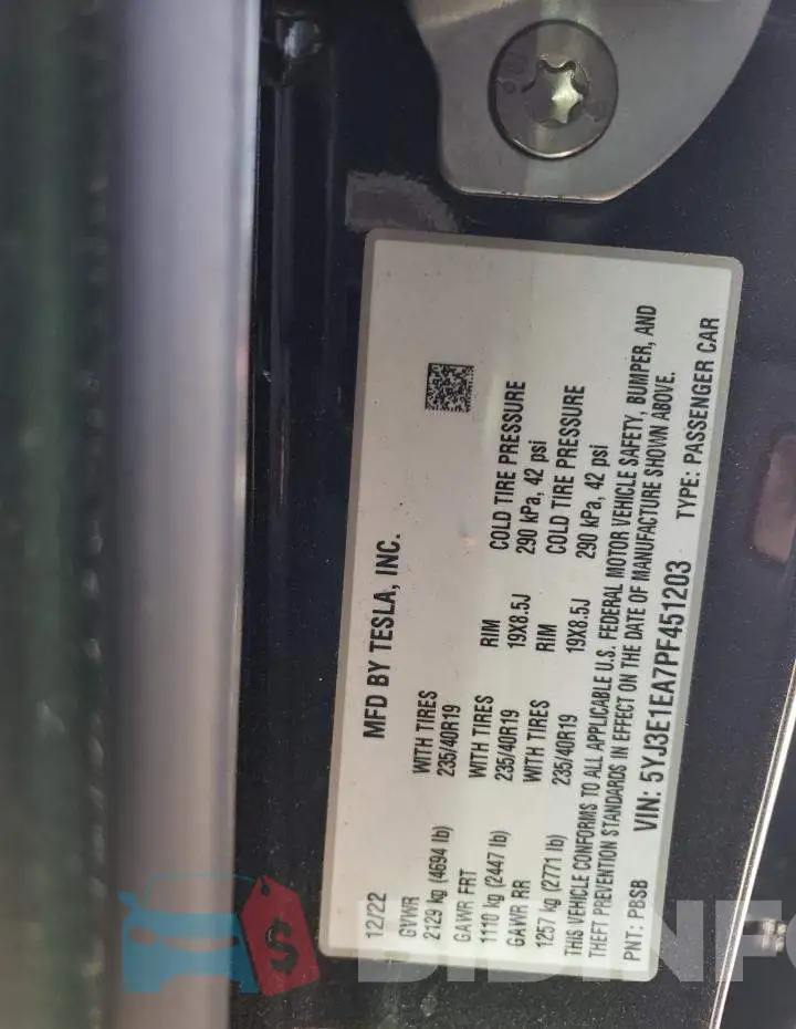 5YJ3E1EA7PF451203 Photo# 12
