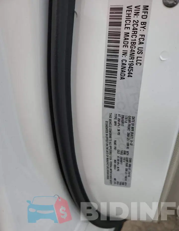 2C4RC1BG4NR194544 Photo# 14