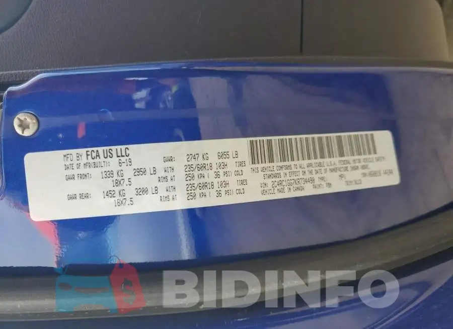 2C4RC1GG7KR734490 Photo# 13