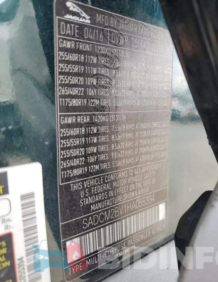 SADCM2BV1HA055394 Photo# 14