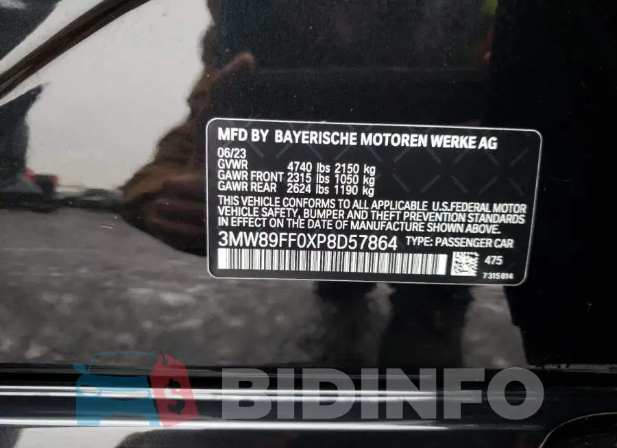 3MW89FF0XP8D57864 Photo# 12