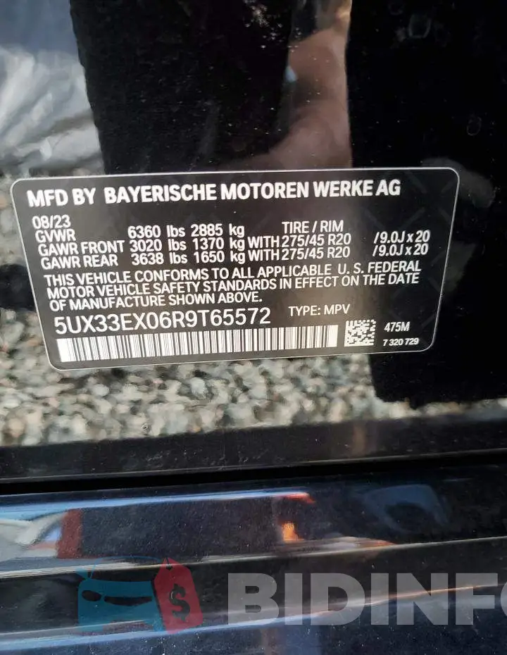 5UX33EX06R9T65572 Photo# 13