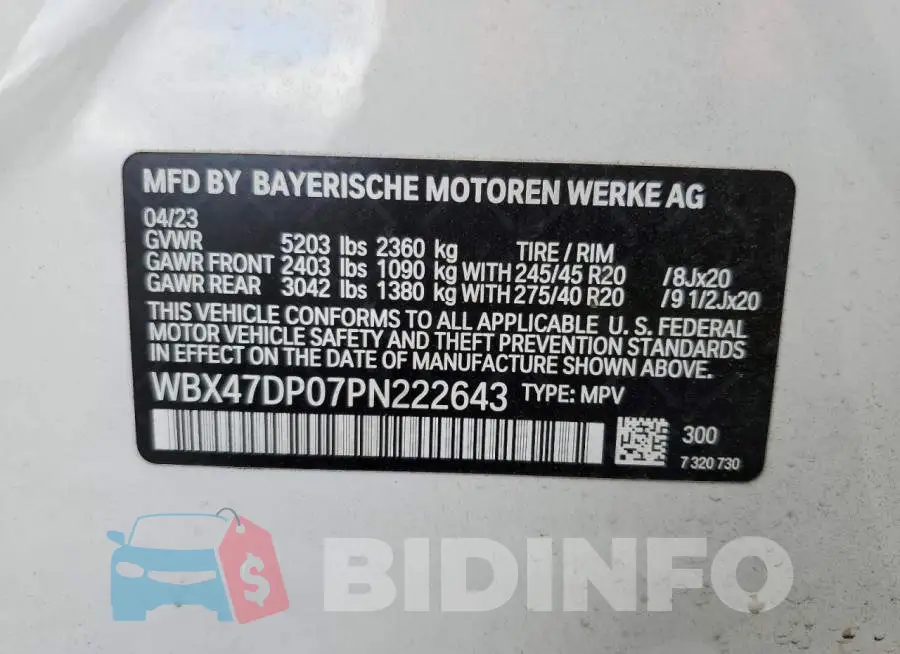 WBX47DP07PN222643 Photo# 14