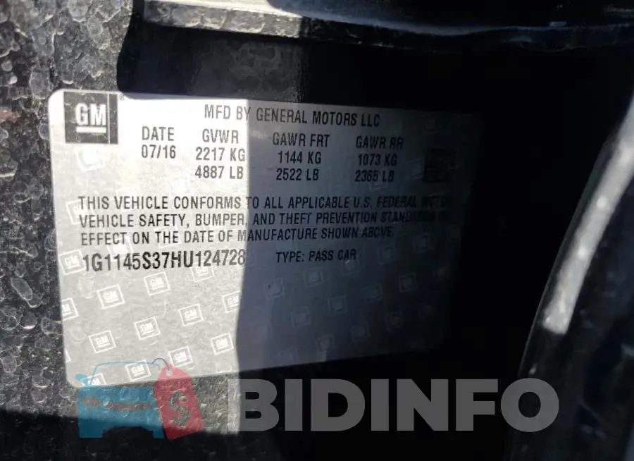 1G1145S37HU124728 Photo# 12