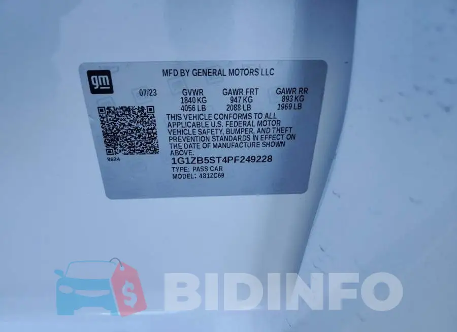 1G1ZB5ST4PF249228 Photo# 12