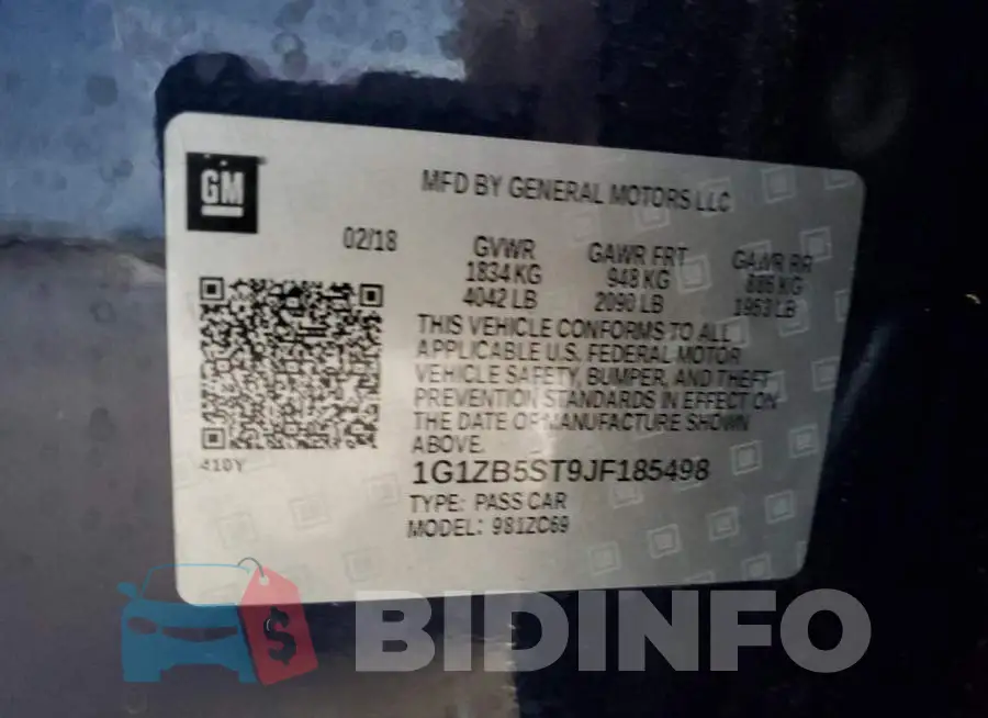 1G1ZB5ST9JF185498 Photo# 12