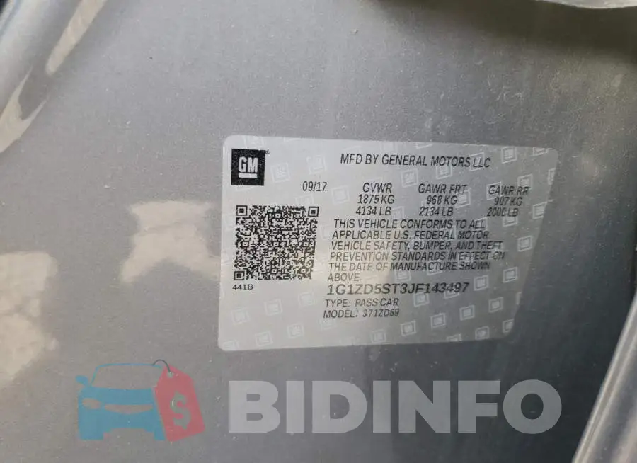 1G1ZD5ST3JF143497 Photo# 12
