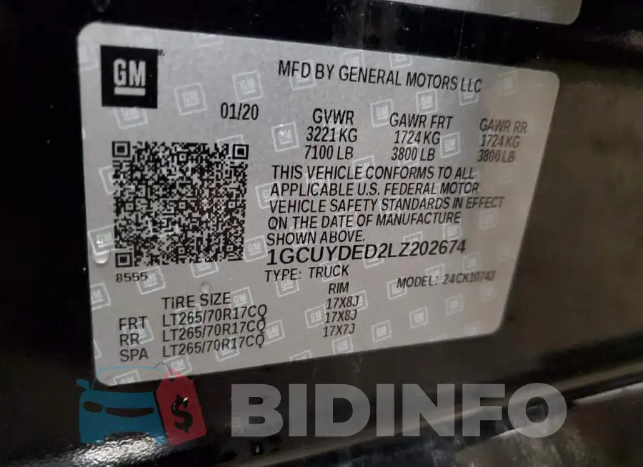1GCUYDED2LZ202674 Photo# 12