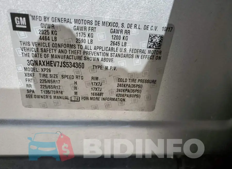 3GNAXHEV7JS534360 Photo# 13