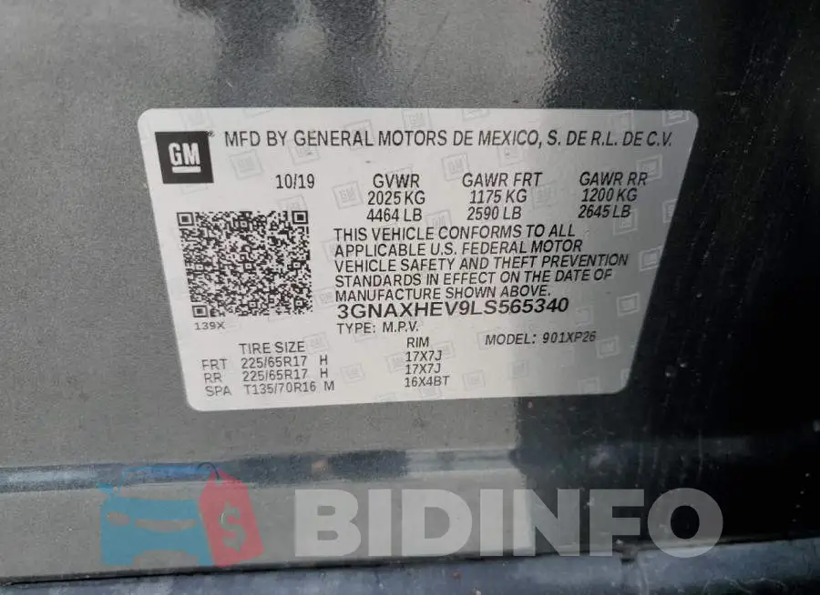3GNAXHEV9LS565340 Photo# 13
