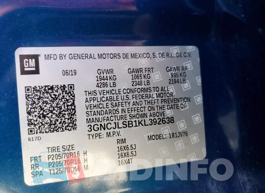 3GNCJLSB1KL392638 Photo# 13