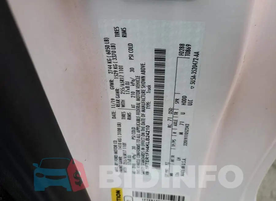 1FTER1FH4KLB24210 Photo# 12