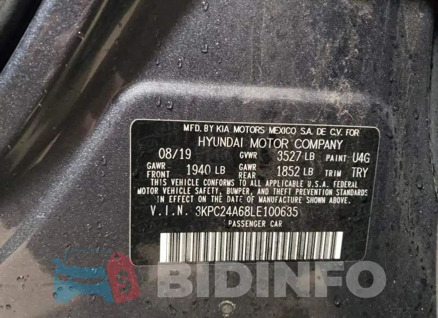 3KPC24A68LE100635 Photo# 13