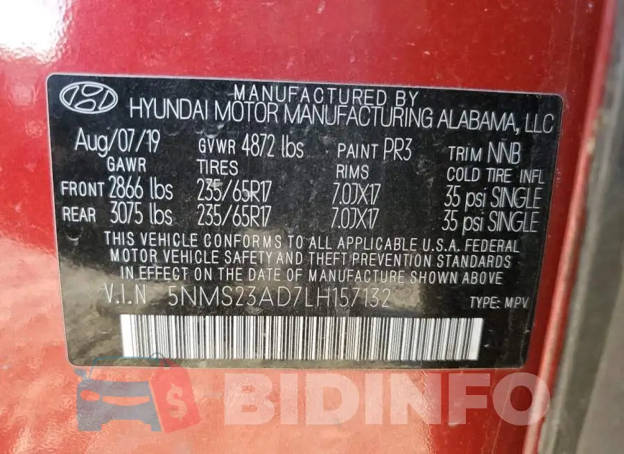 5NMS23AD7LH157132 Photo# 13