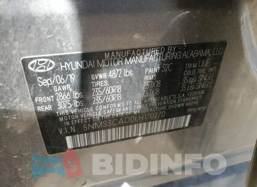 5NMS3CAD0LH170270 Photo# 12