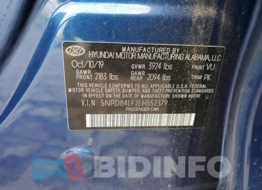 5NPD84LF2LH552379 Photo# 12