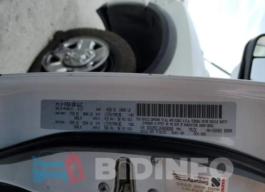 3C6UR5CL2HG658265 Photo# 12