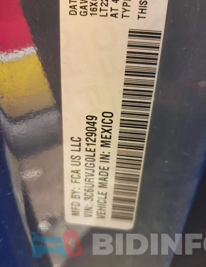 3C6URVJG0LE129049 Photo# 12
