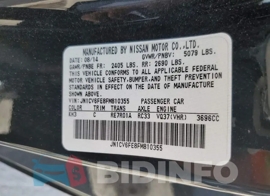 JN1CV6FE8FM810355 Photo# 13