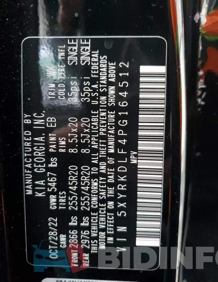 5XYRKDLF4PG164512 Photo# 13