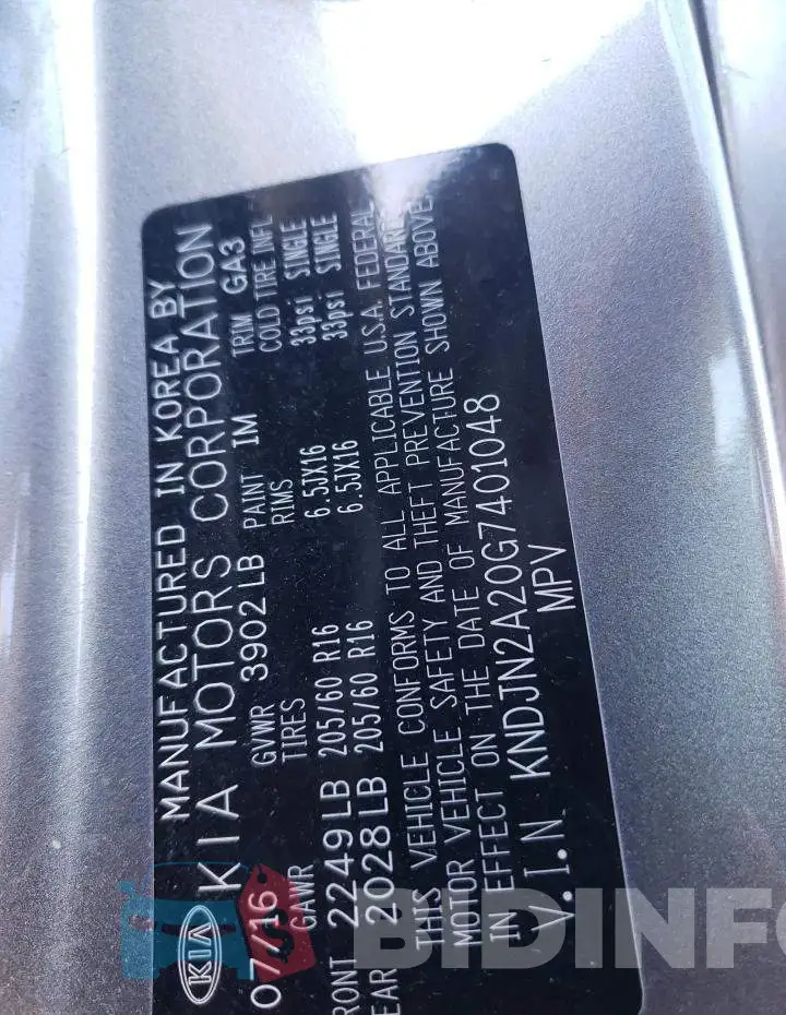 KNDJN2A20G7401048 Photo# 13