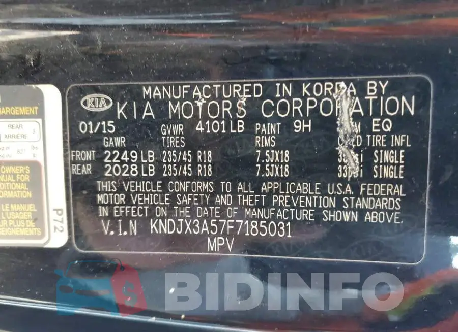 KNDJX3A57F7185031 Photo# 12