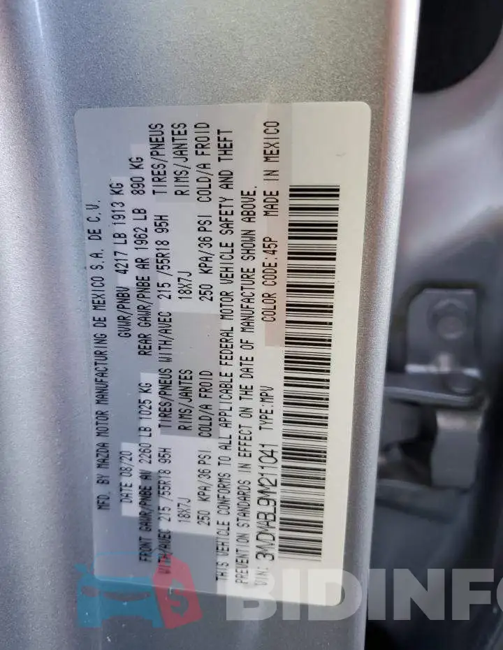 3MVDMABL9MM211041 Photo# 13