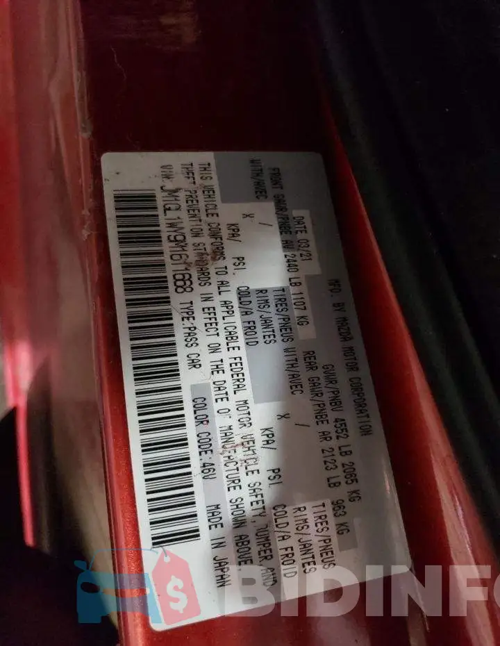 JM1GL1WY9M1611668 Photo# 12