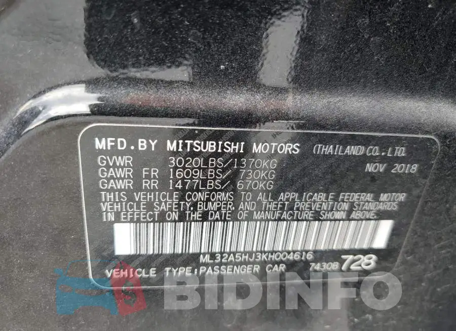ML32A5HJ3KH004616 Photo# 14