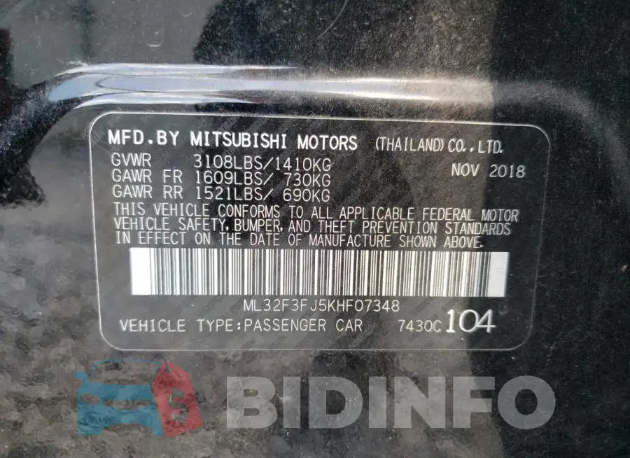 ML32F3FJ5KHF07348 Photo# 12
