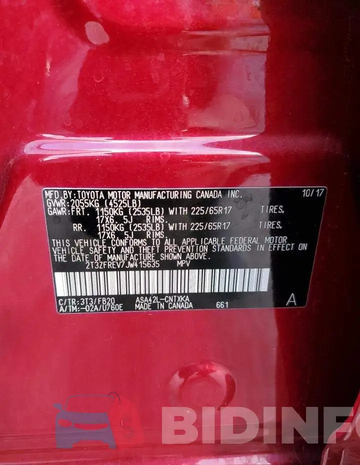 2T3ZFREV7JW415635 Photo# 12